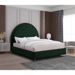 Meridian Milo Green Fabric King Bed