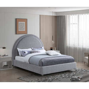 Meridian Milo Grey Fabric Queen Bed