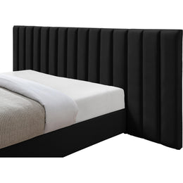 Meridian Pablo Black Velvet King Bed