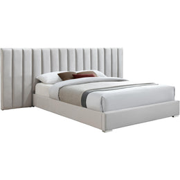 Meridian Pablo Cream Velvet King Bed