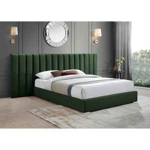 Meridian Pablo Green Velvet King Bed