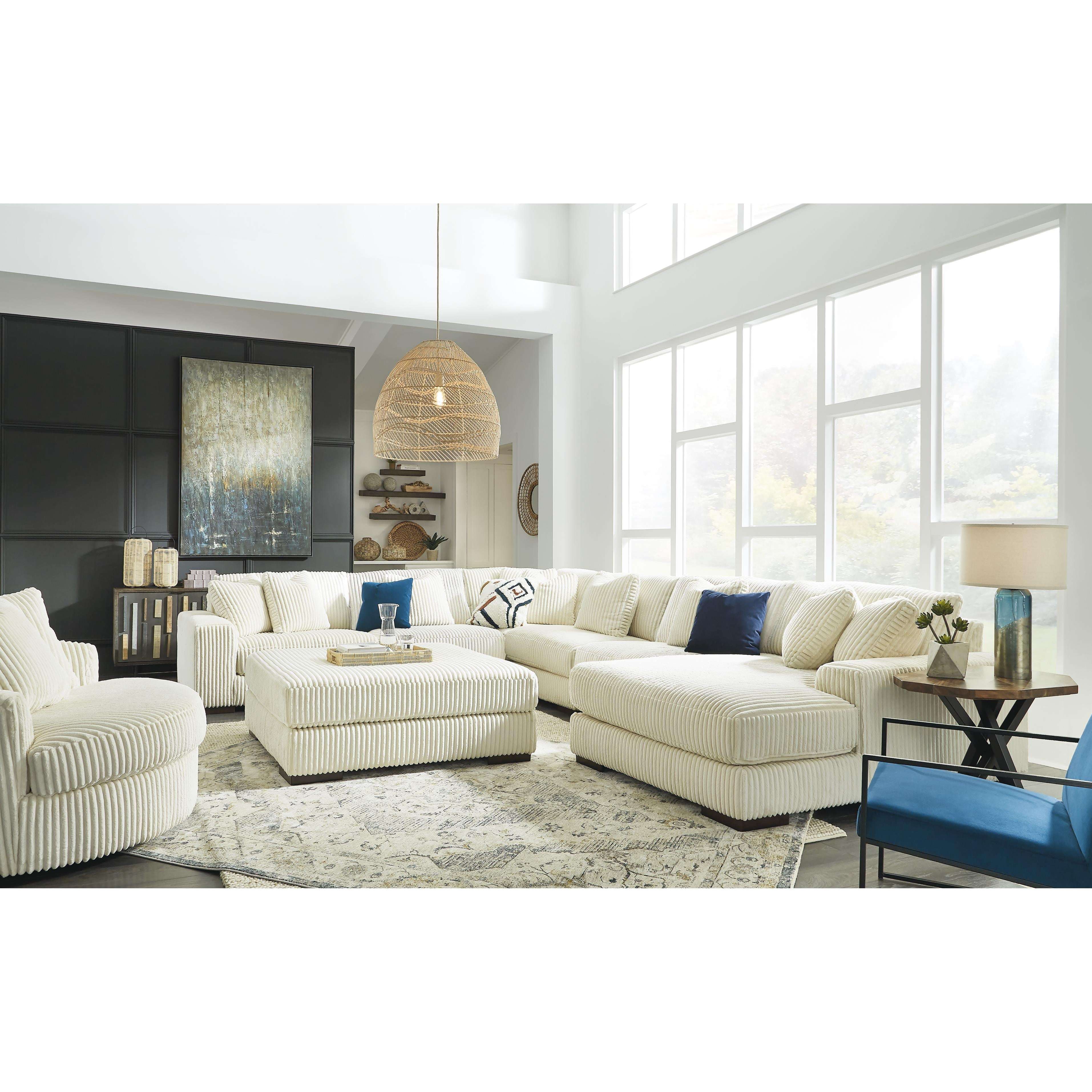 Swipe Furniture Exclusive Design Lindyn Swivel Fabric Accent Chair 2110421