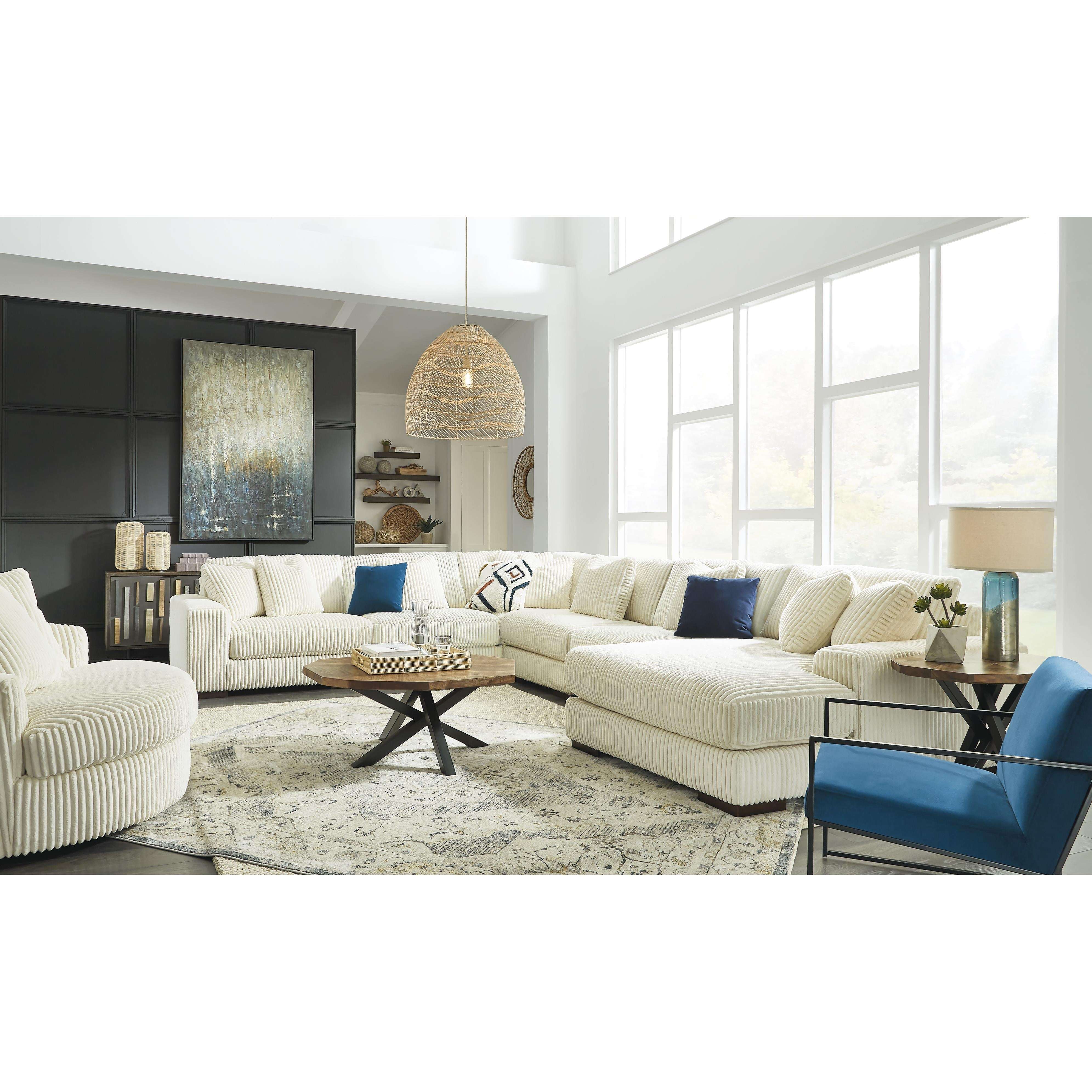 Swipe Furniture Exclusive Design Lindyn Swivel Fabric Accent Chair 2110421