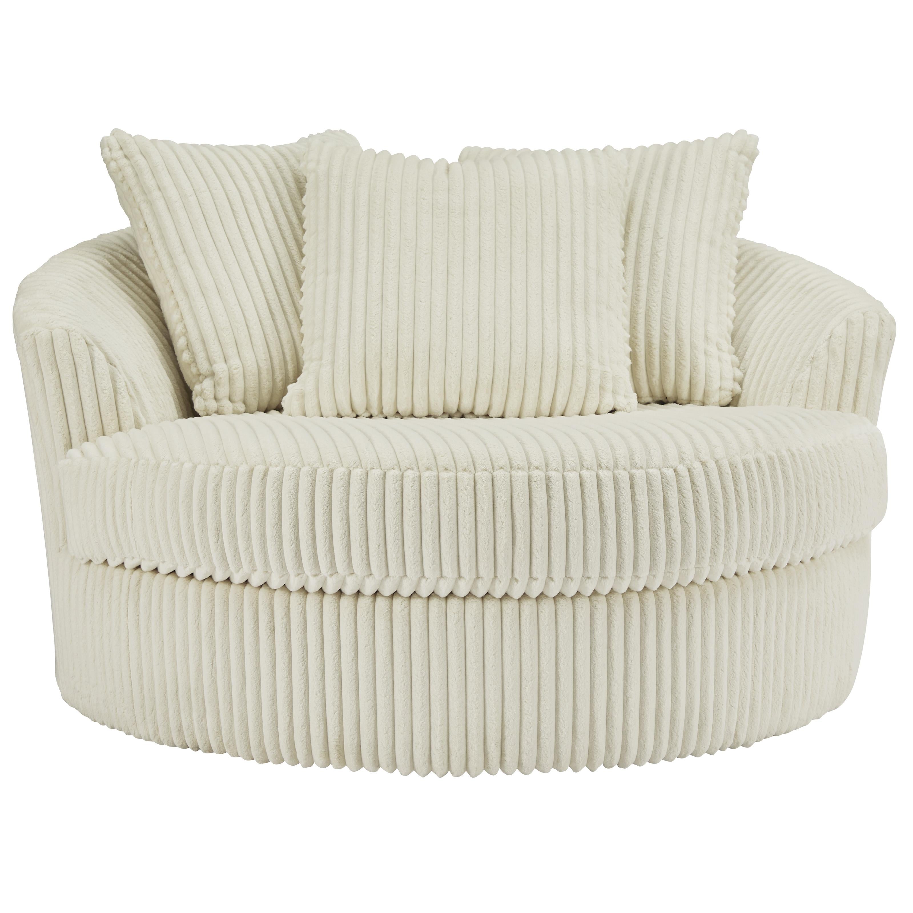 Swipe Furniture Exclusive Design Lindyn Swivel Fabric Accent Chair 2110421