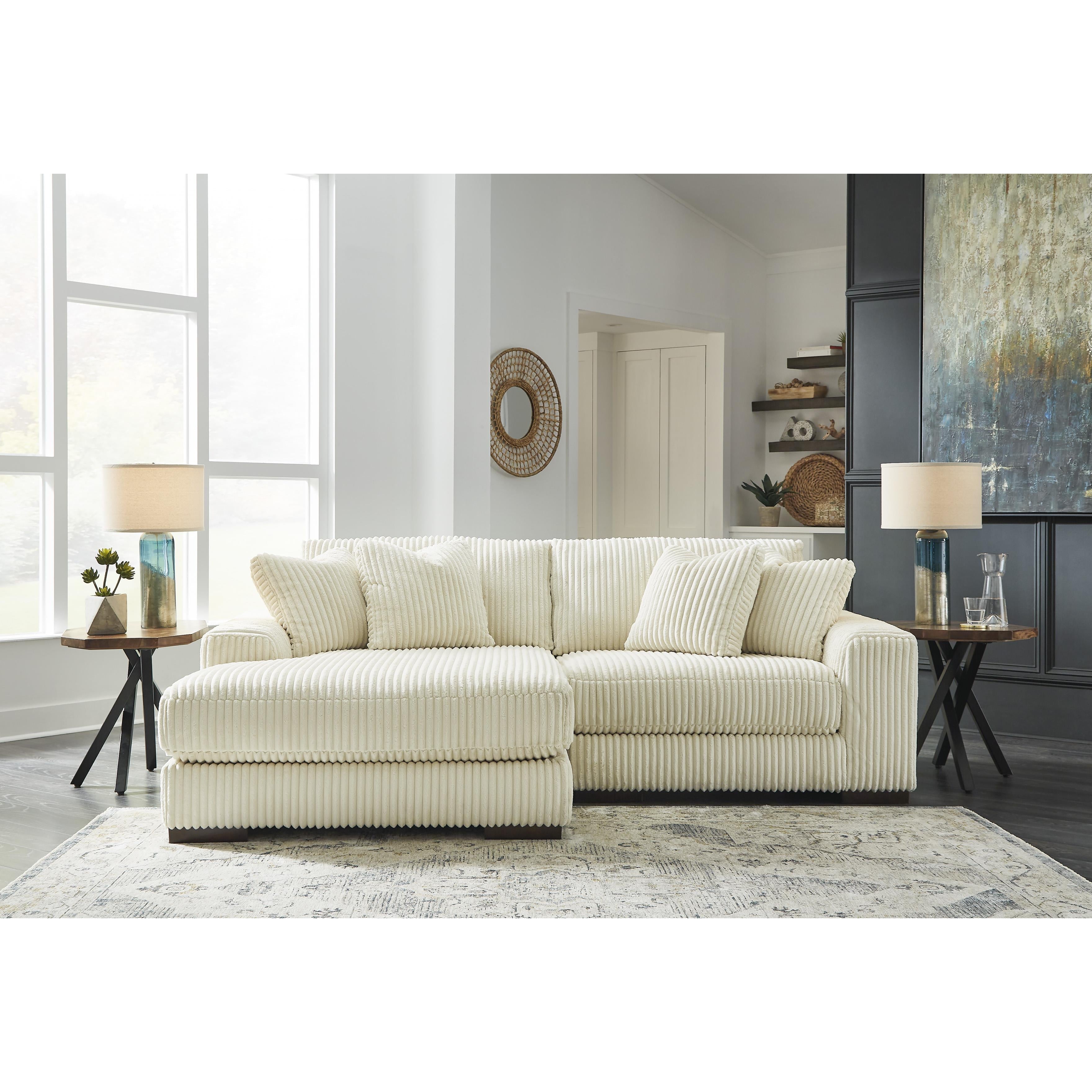 Swipe Furniture Exclusive Design Lindyn Fabric 2 pc Sectional 2110416/2110465
