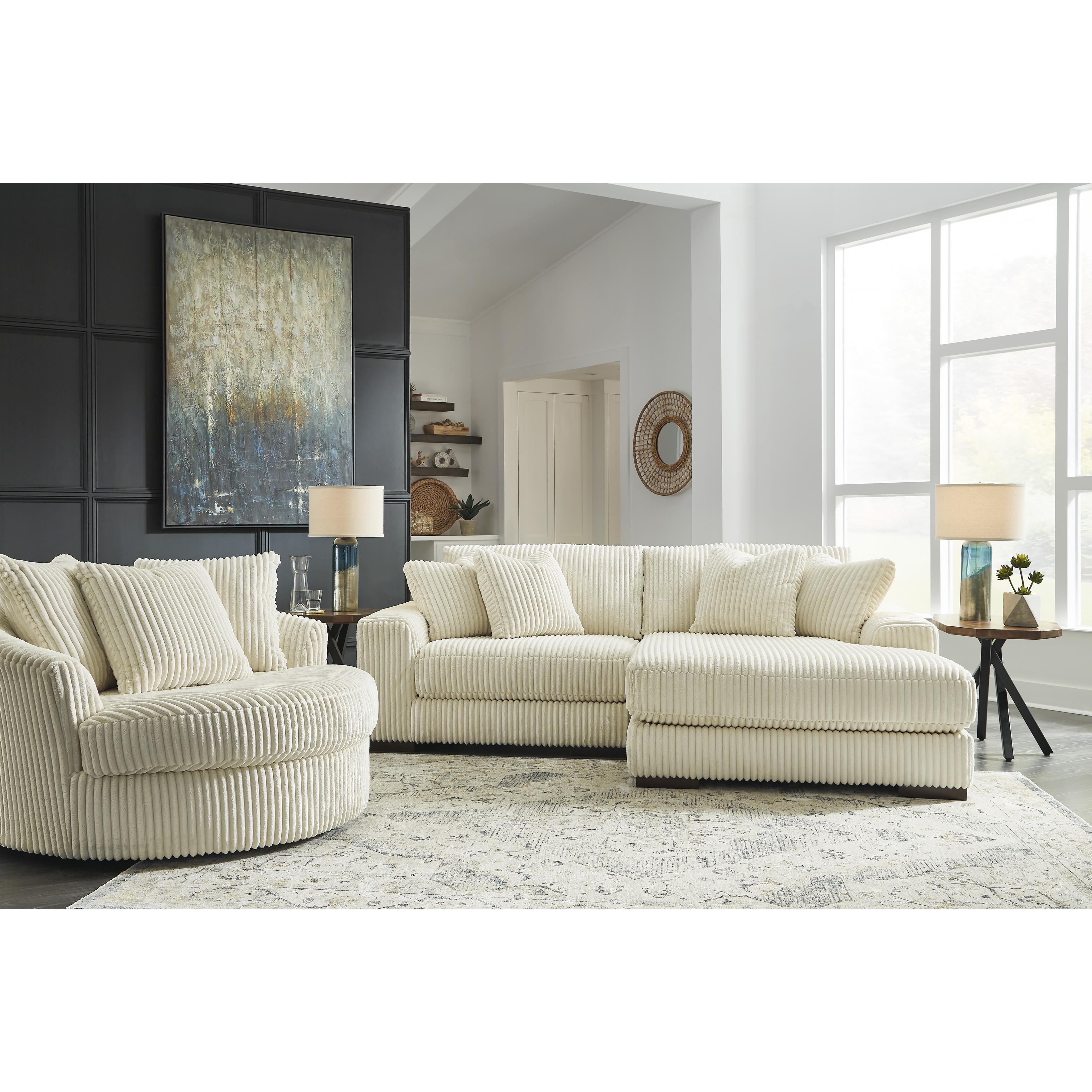 Swipe Furniture Exclusive Design Lindyn Fabric 2 pc Sectional 2110464/2110417