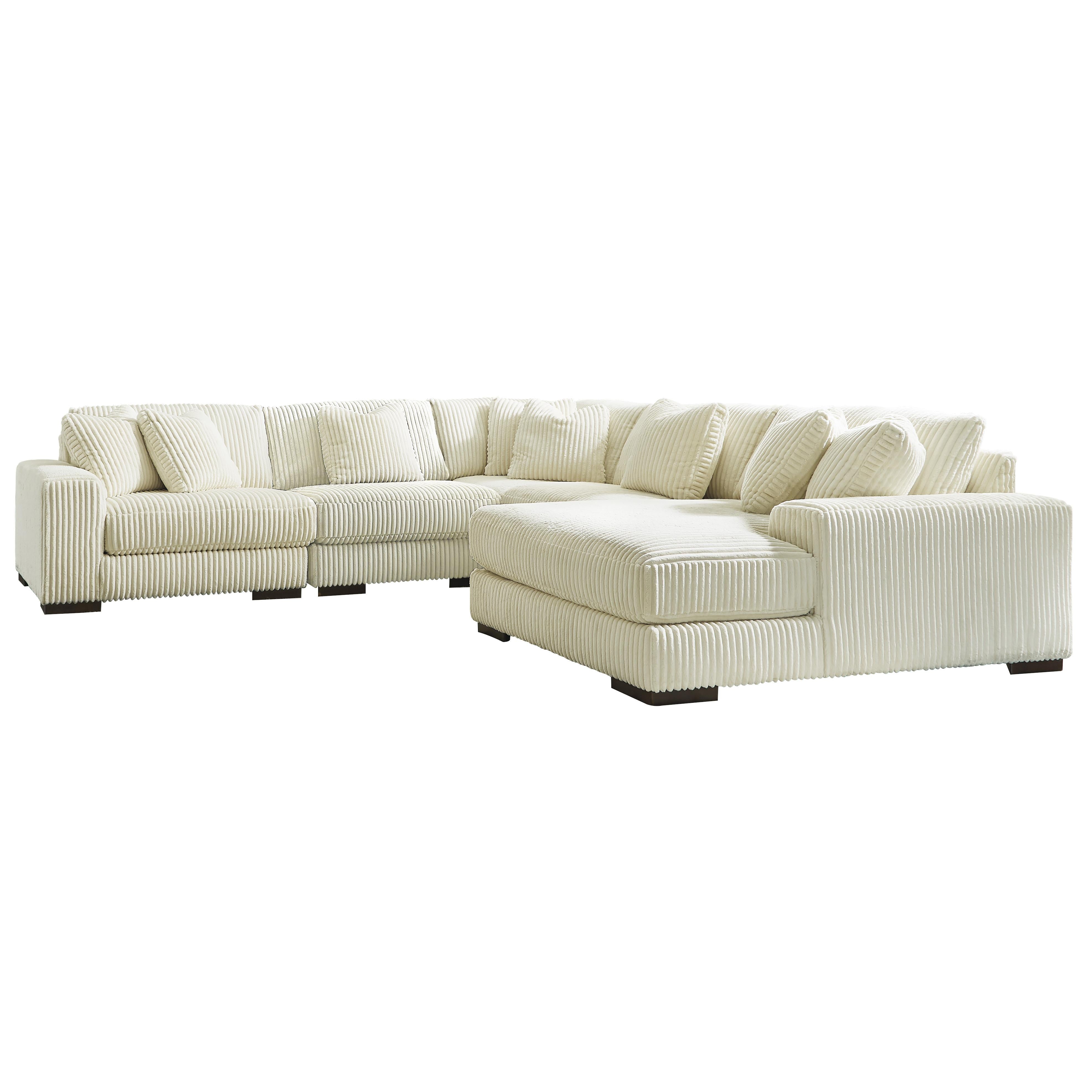 Diamond Modern Furniture Exclusive Design Lindyn Fabric 5 pc Sectional 2110464/2110446/2110477/2110446/2110417