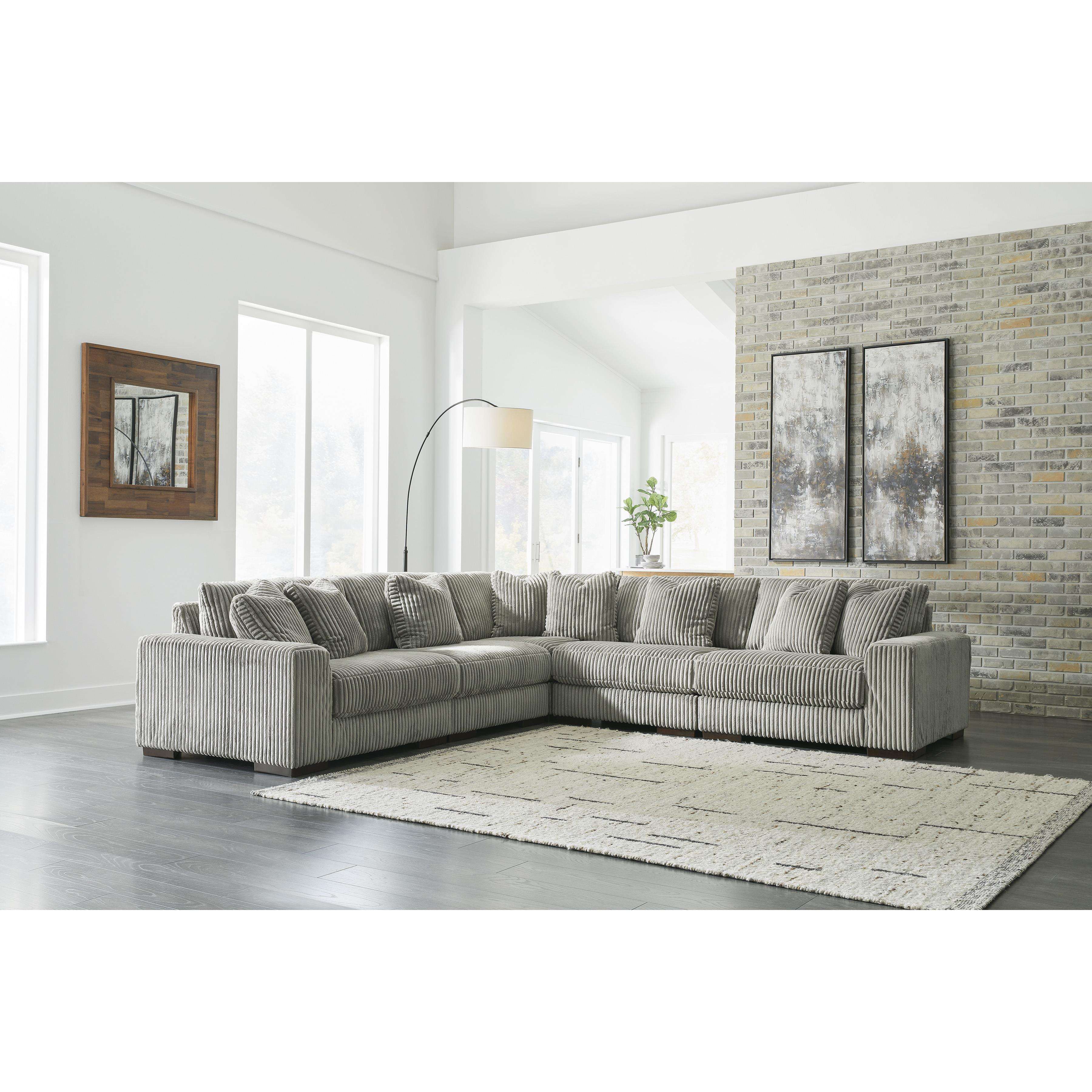 Swipe Furniture Exclusive Design Lindyn Fabric 5 pc Sectional 2110546/2110546/2110564/2110565/2110577