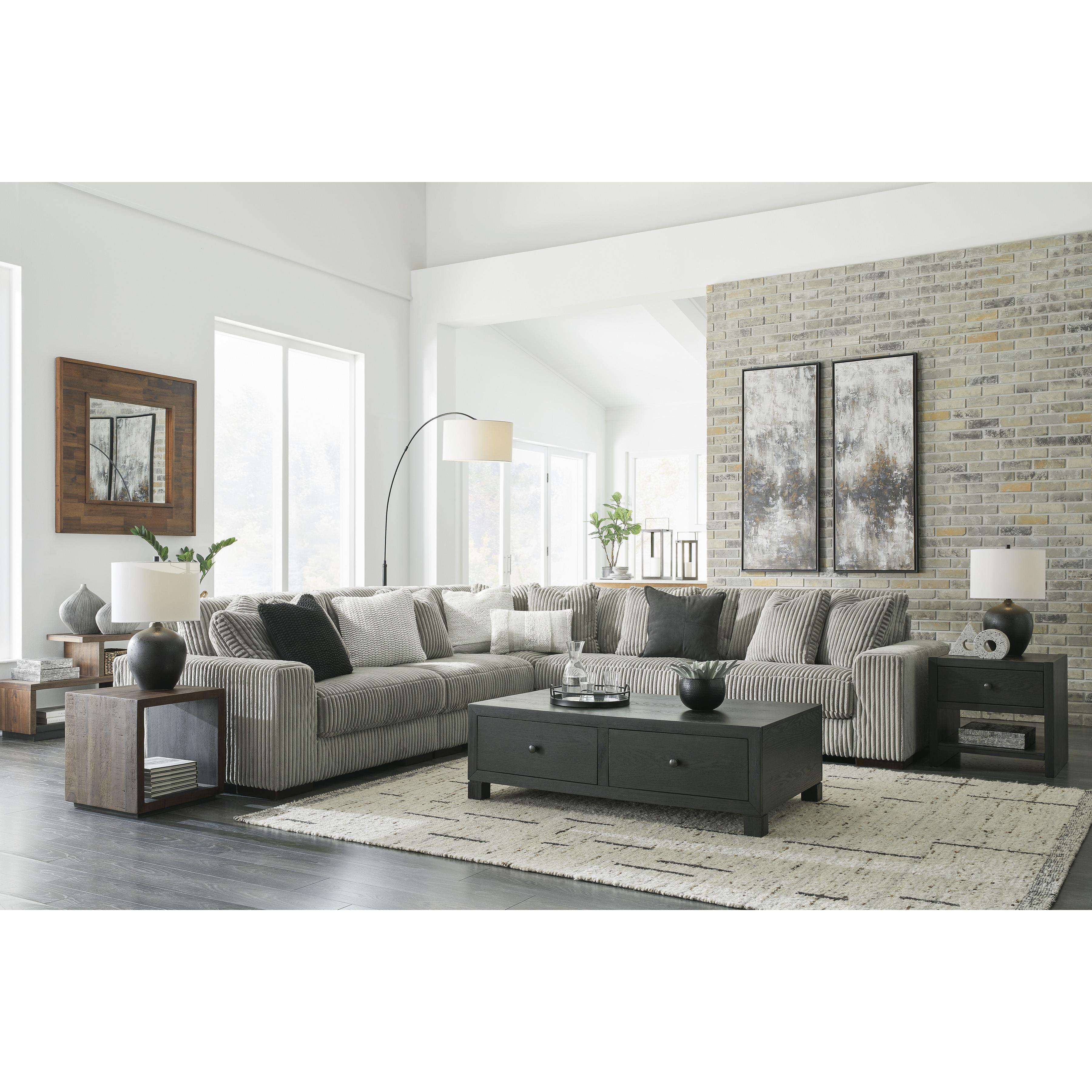 Swipe Furniture Exclusive Design Lindyn Fabric 5 pc Sectional 2110546/2110546/2110564/2110565/2110577