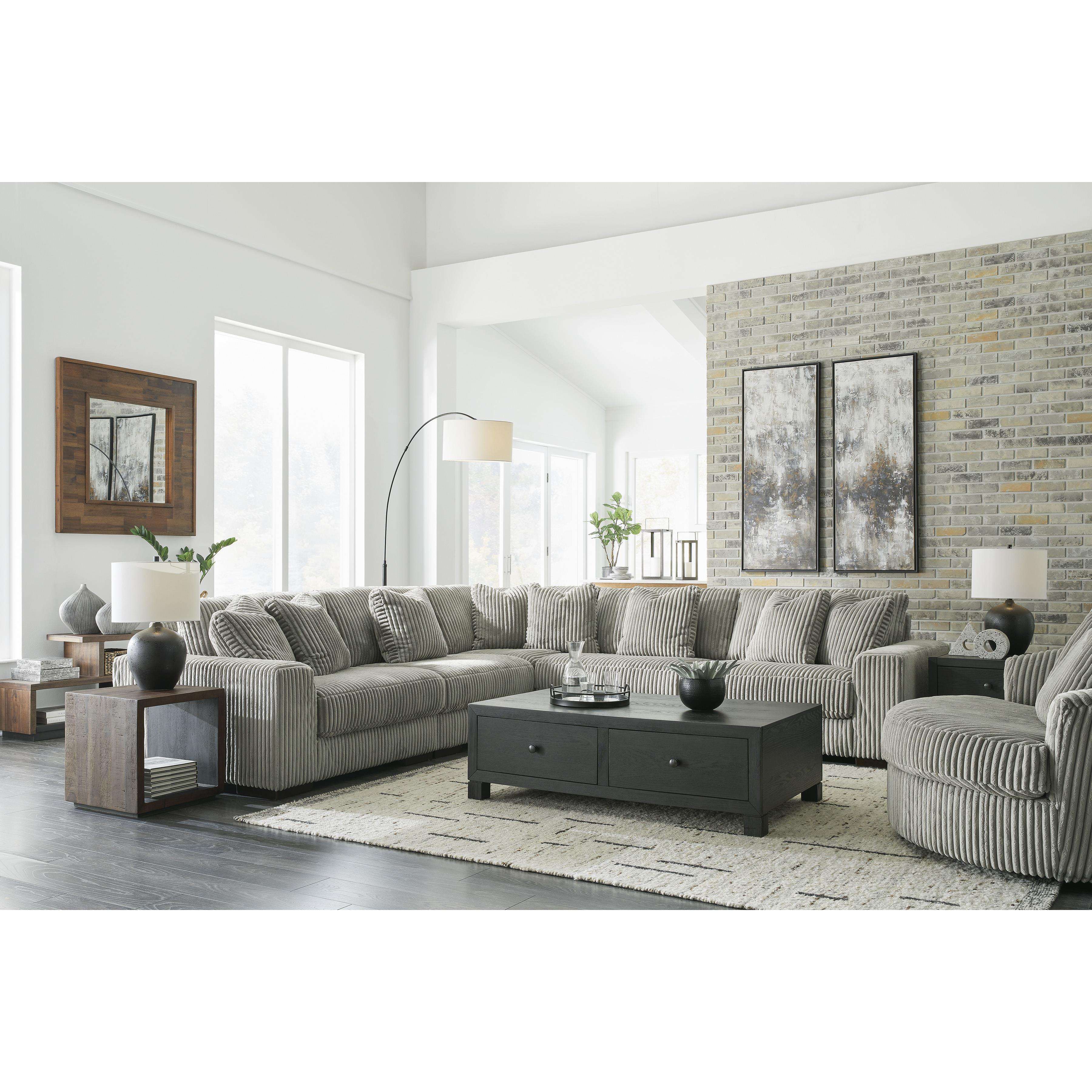 Swipe Furniture Exclusive Design Lindyn Fabric 5 pc Sectional 2110546/2110546/2110564/2110565/2110577