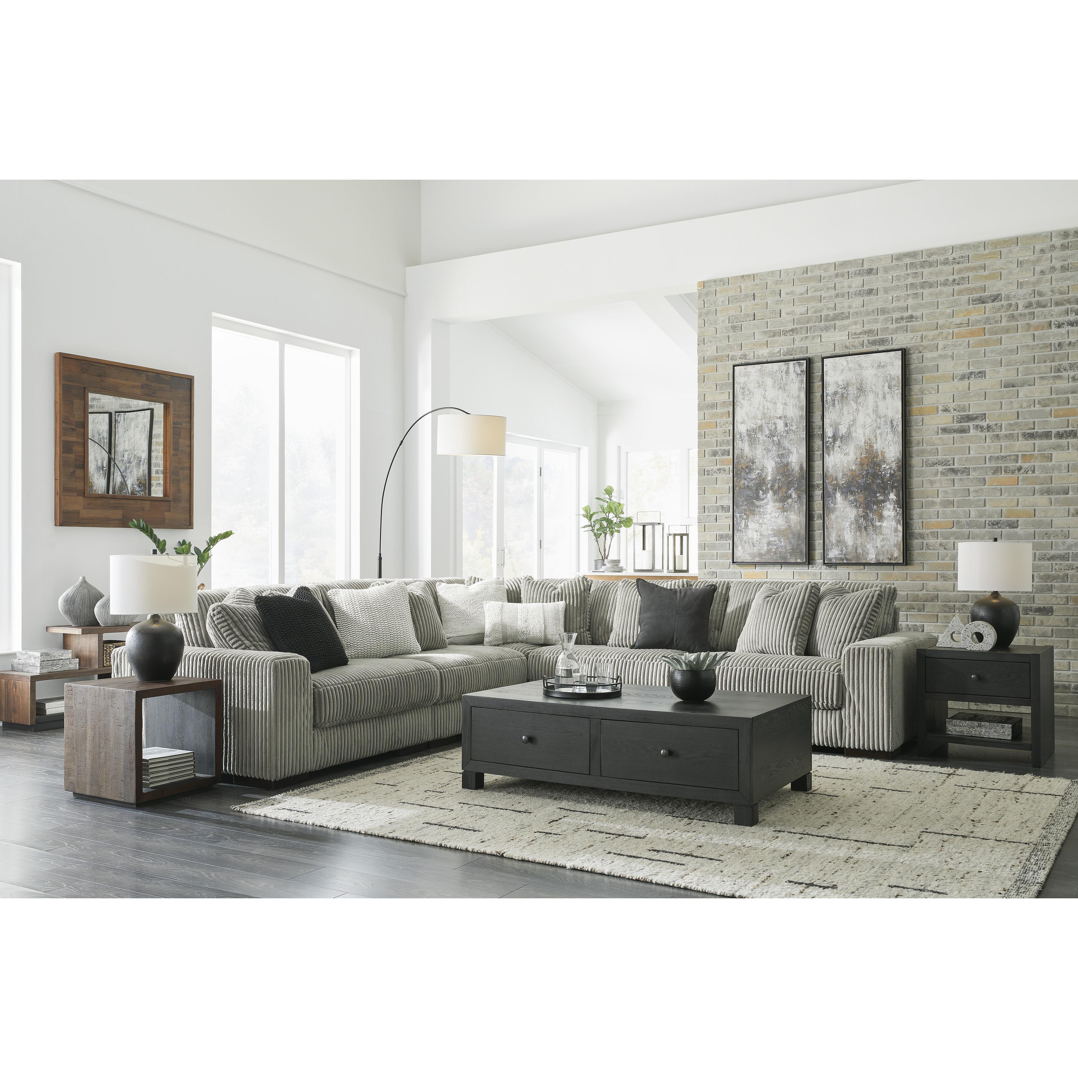 Swipe Furniture Exclusive Design Lindyn Fabric 5 pc Sectional 2110546/2110546/2110564/2110565/2110577