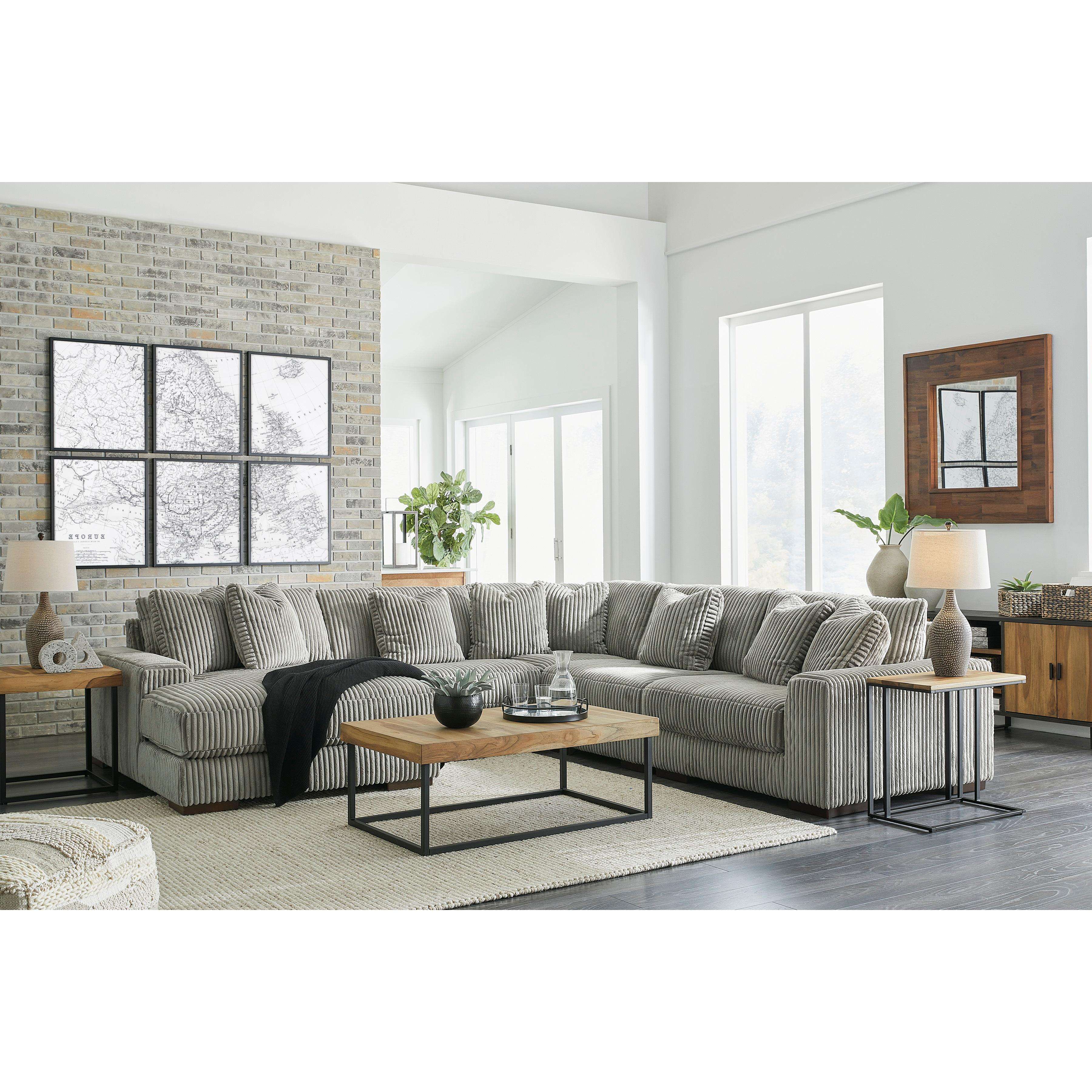 Swipe Furniture Exclusive Design Lindyn Fabric 5 pc Sectional 2110516/2110546/2110577/2110546/2110565
