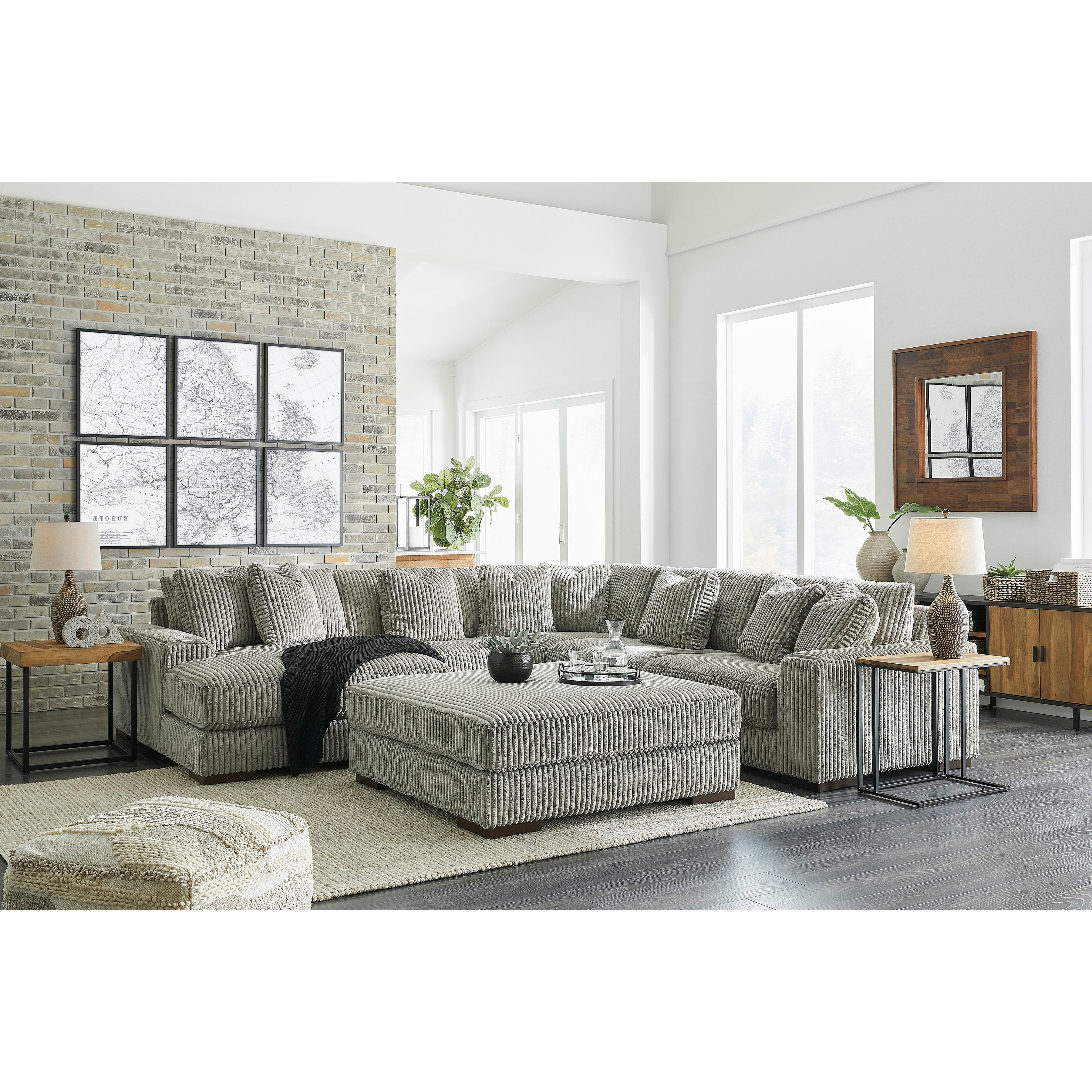 Swipe Furniture Exclusive Design Lindyn Fabric 5 pc Sectional 2110516/2110546/2110577/2110546/2110565