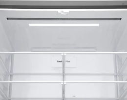 LG - 36-in Wide Standard-Depth MAX 28.6 Cu. Ft. 4-Door French Door Refrigerator Smart Refrigerator with Full Convert Drawer - PrintProof Stainless Steel Look