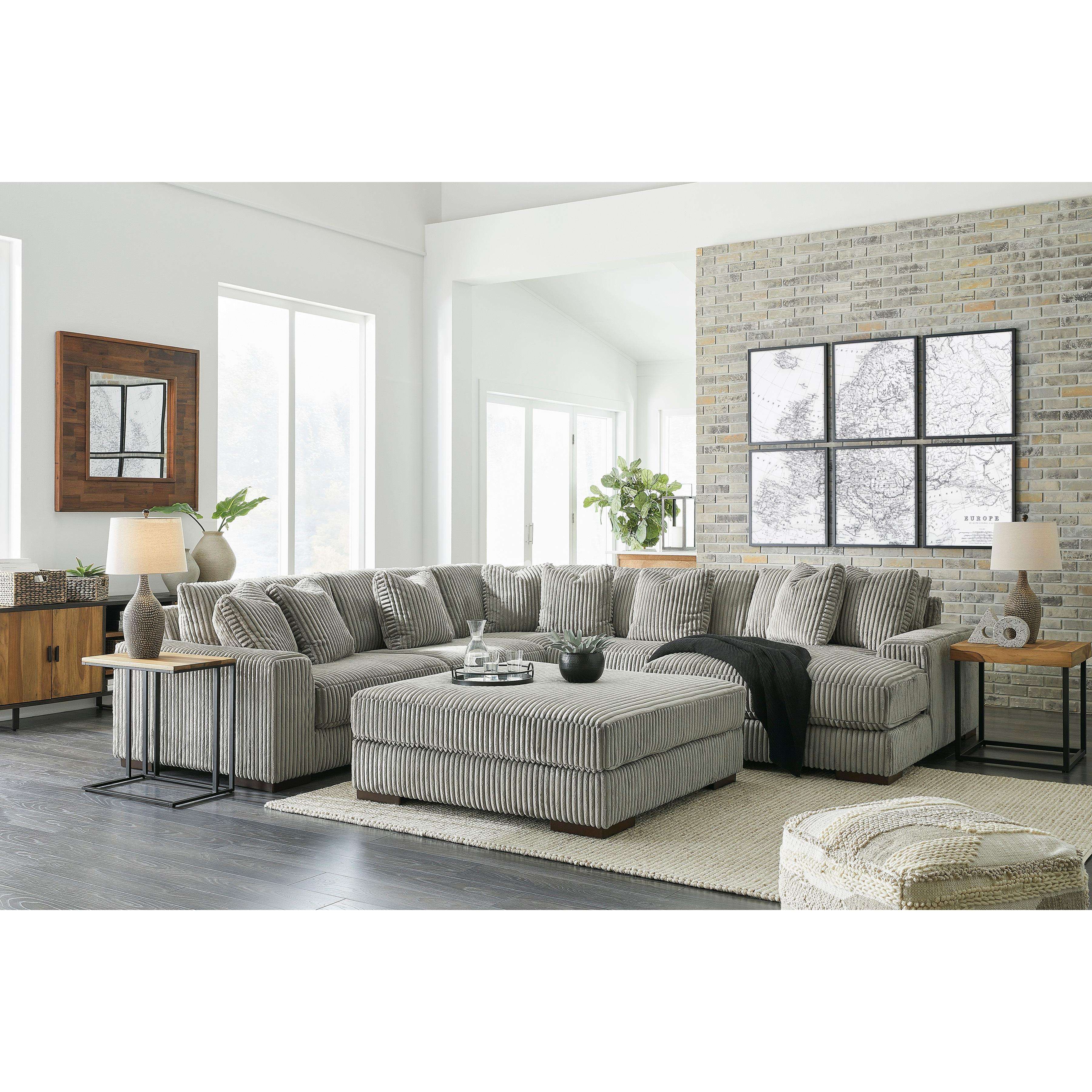 Swipe Furniture Exclusive Design Lindyn Fabric 5 pc Sectional 2110564/2110546/2110577/2110546/2110517