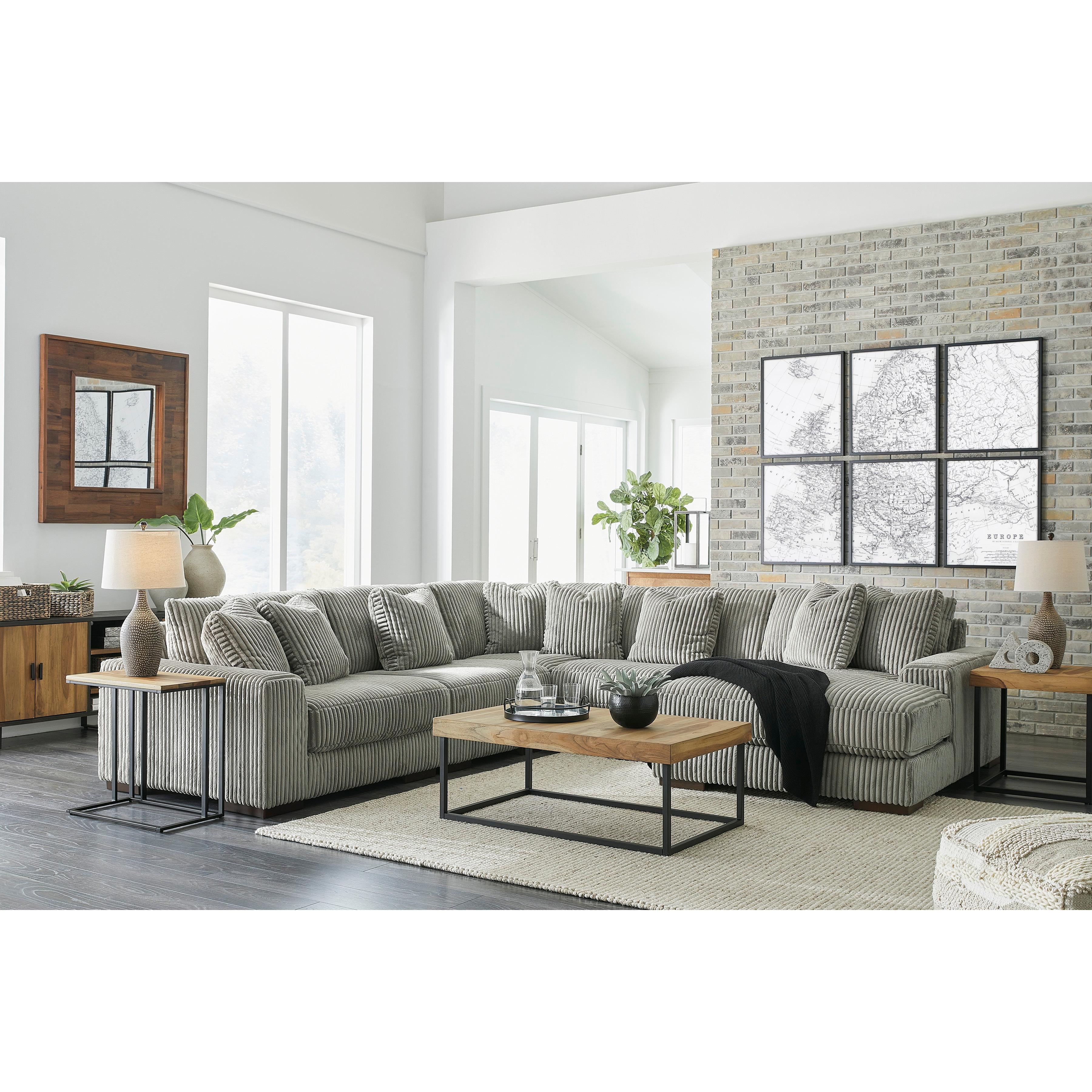 Swipe Furniture Exclusive Design Lindyn Fabric 5 pc Sectional 2110564/2110546/2110577/2110546/2110517