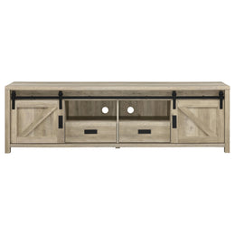 Madra 2-door Engineered Wood 79-inch TV Stand Dark Pine