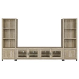 Sachin 79-inch TV Entertainment Center Antique Pine