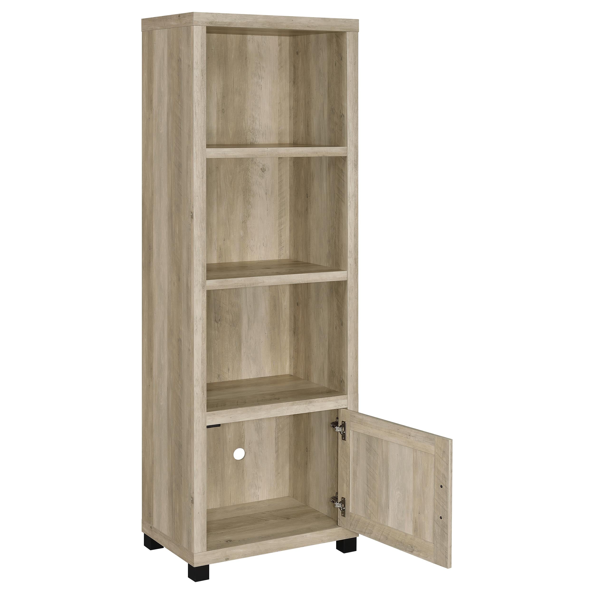 Sachin 79-inch TV Entertainment Center Antique Pine