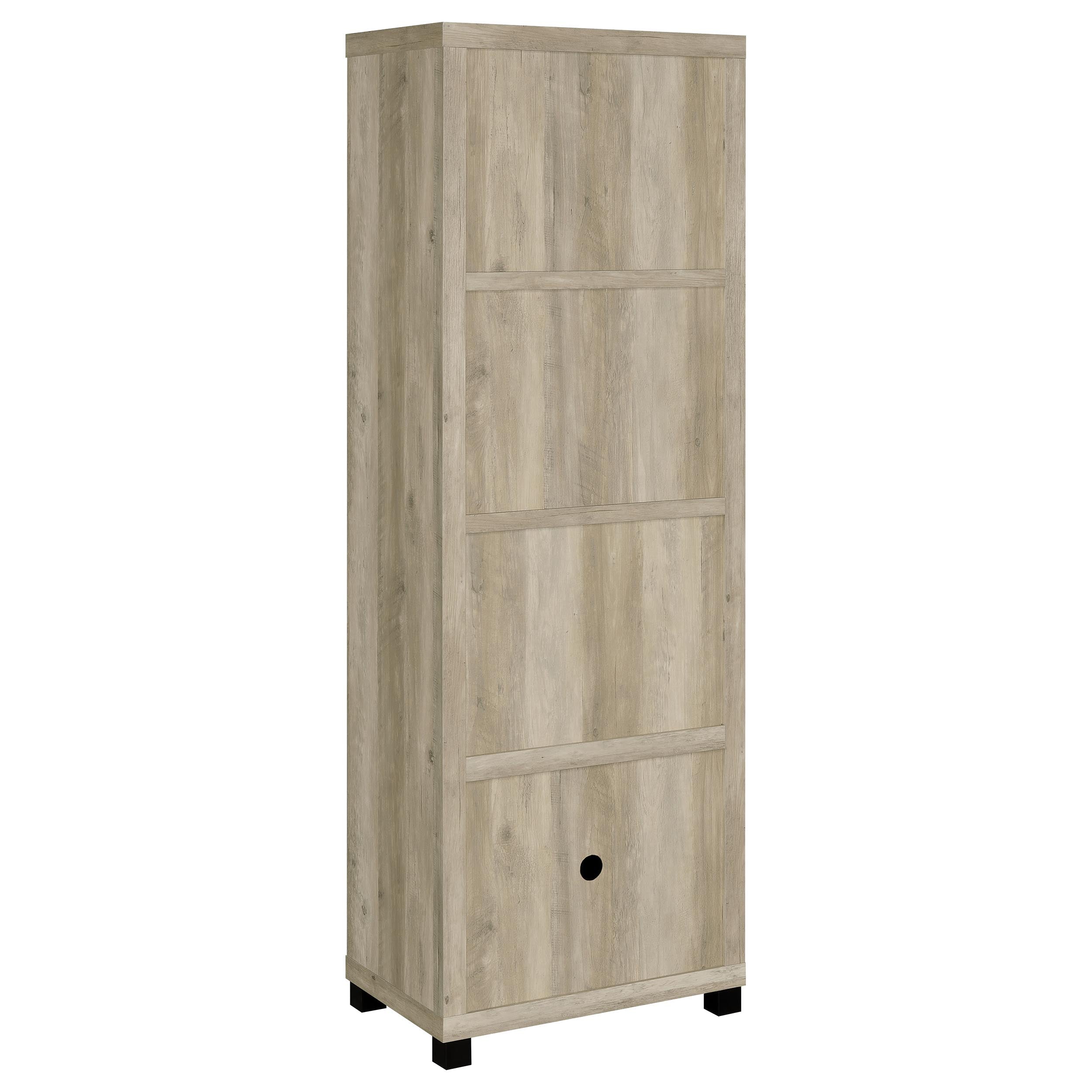 Sachin 79-inch TV Entertainment Center Antique Pine