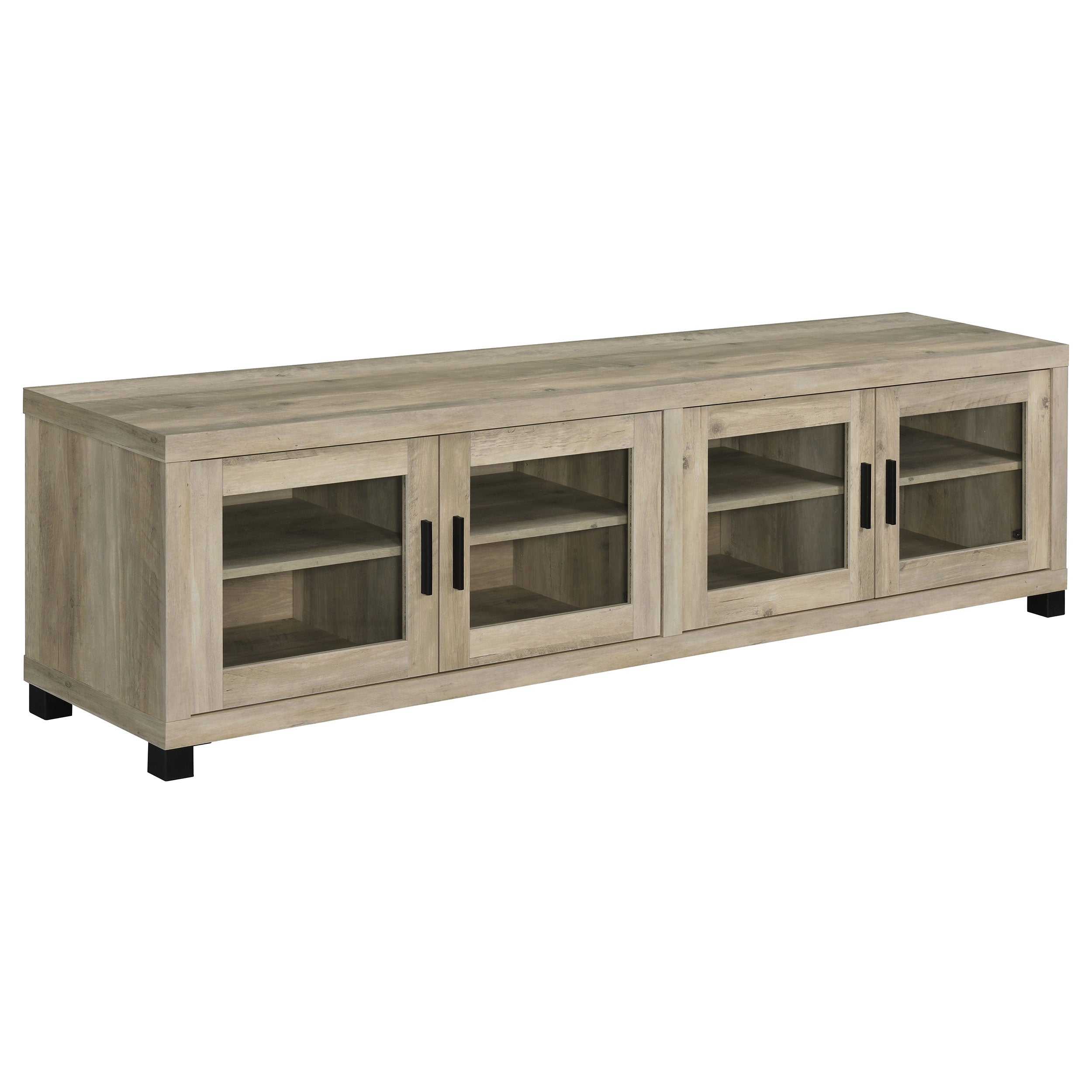 Sachin 79-inch TV Entertainment Center Antique Pine