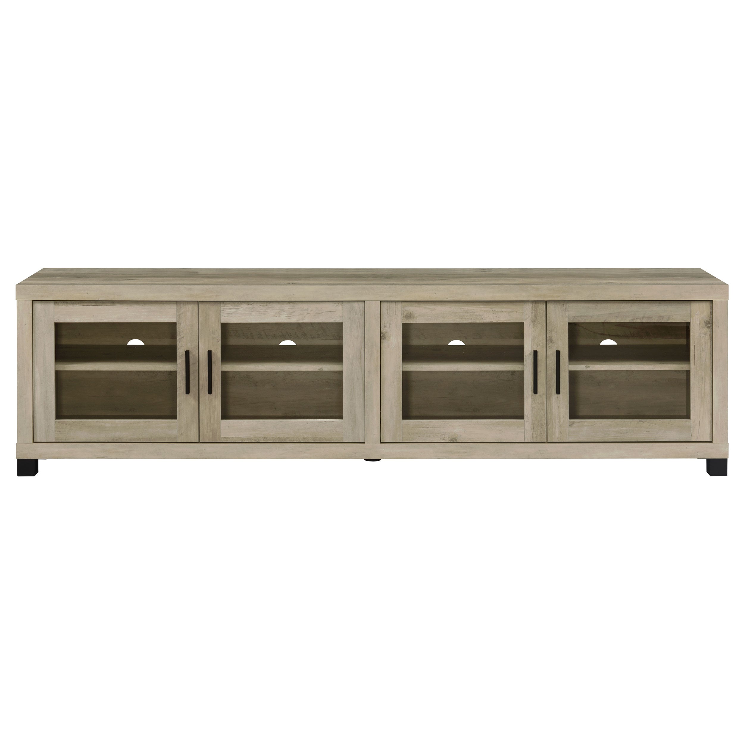Sachin 79-inch TV Entertainment Center Antique Pine