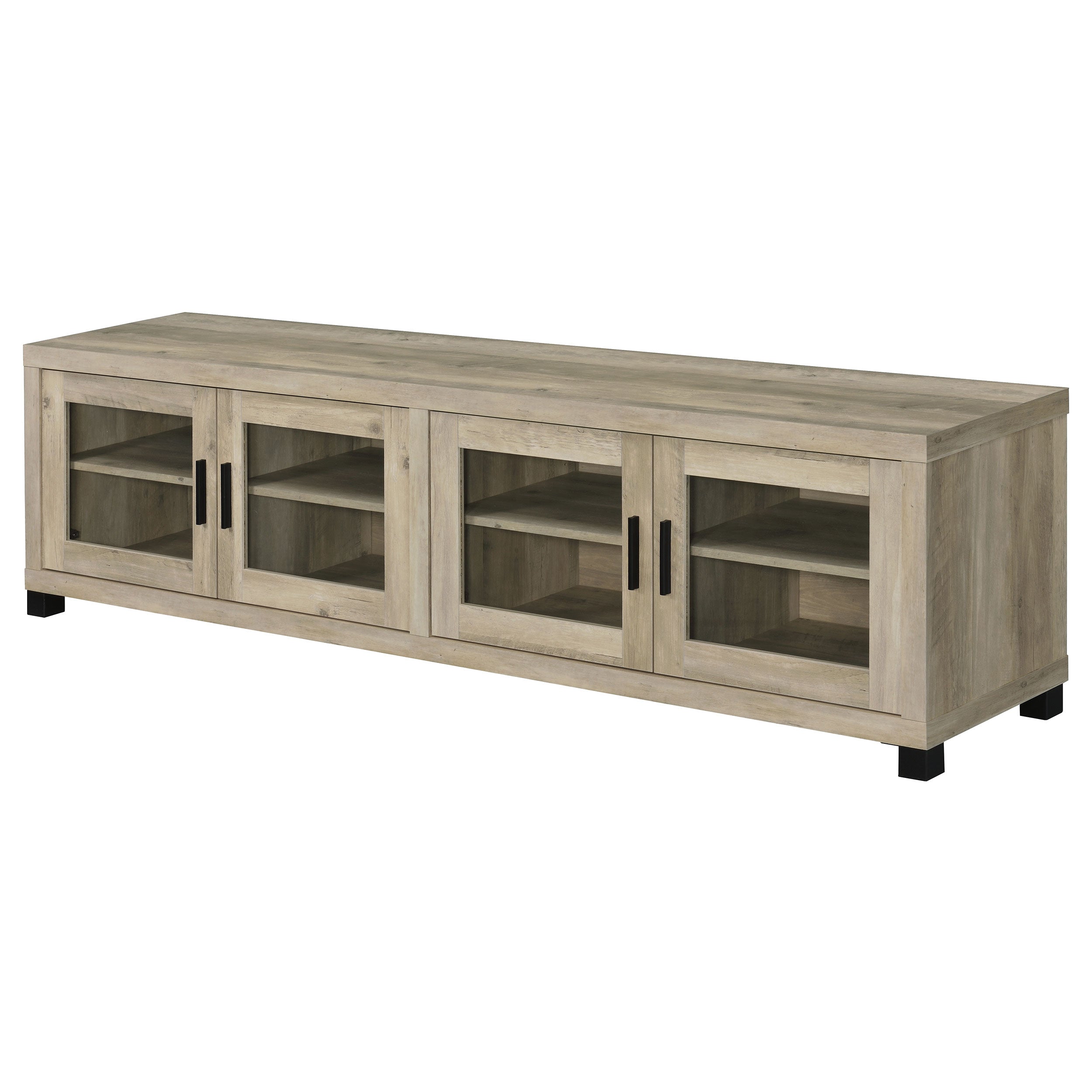Sachin 79-inch TV Entertainment Center Antique Pine