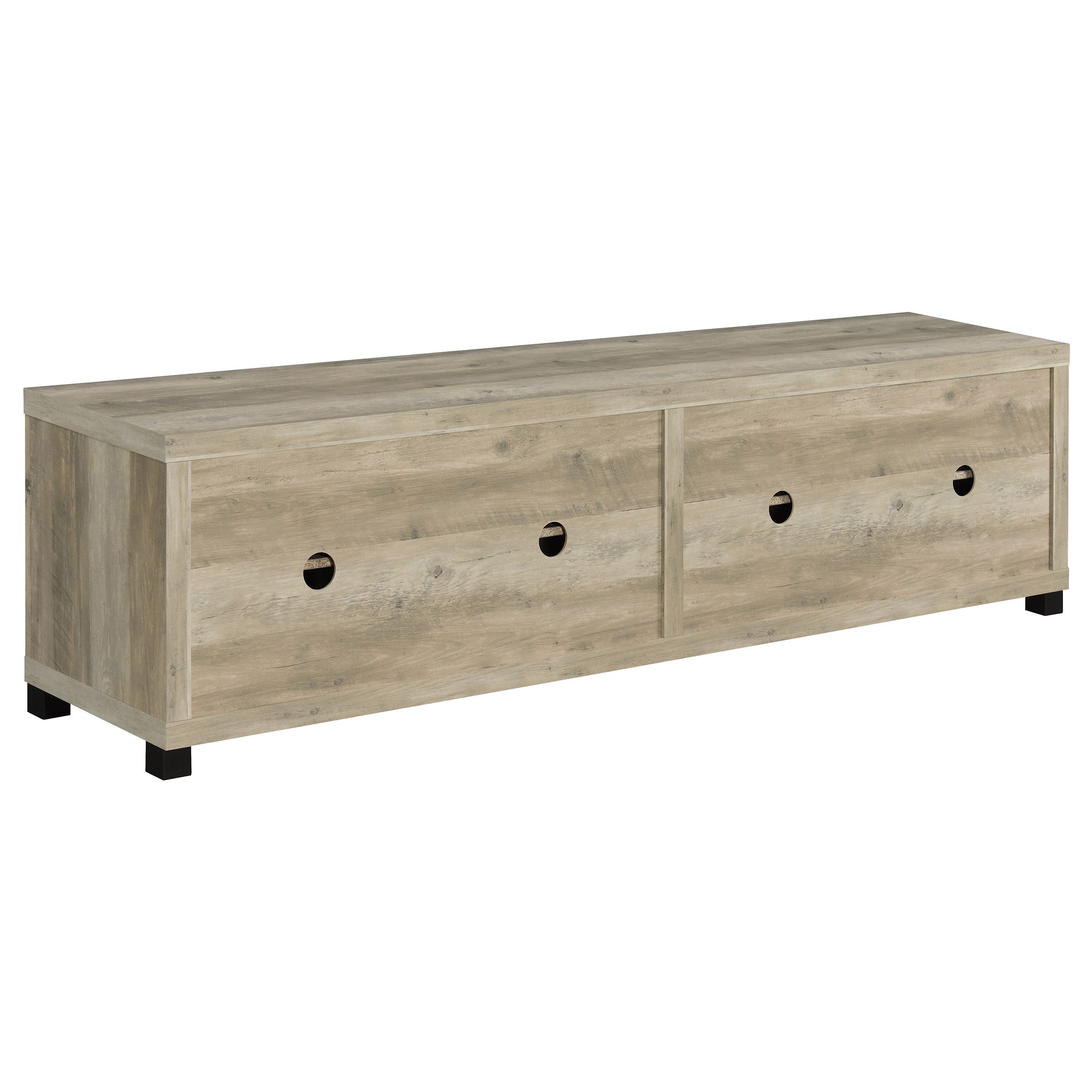 Sachin 79-inch TV Entertainment Center Antique Pine