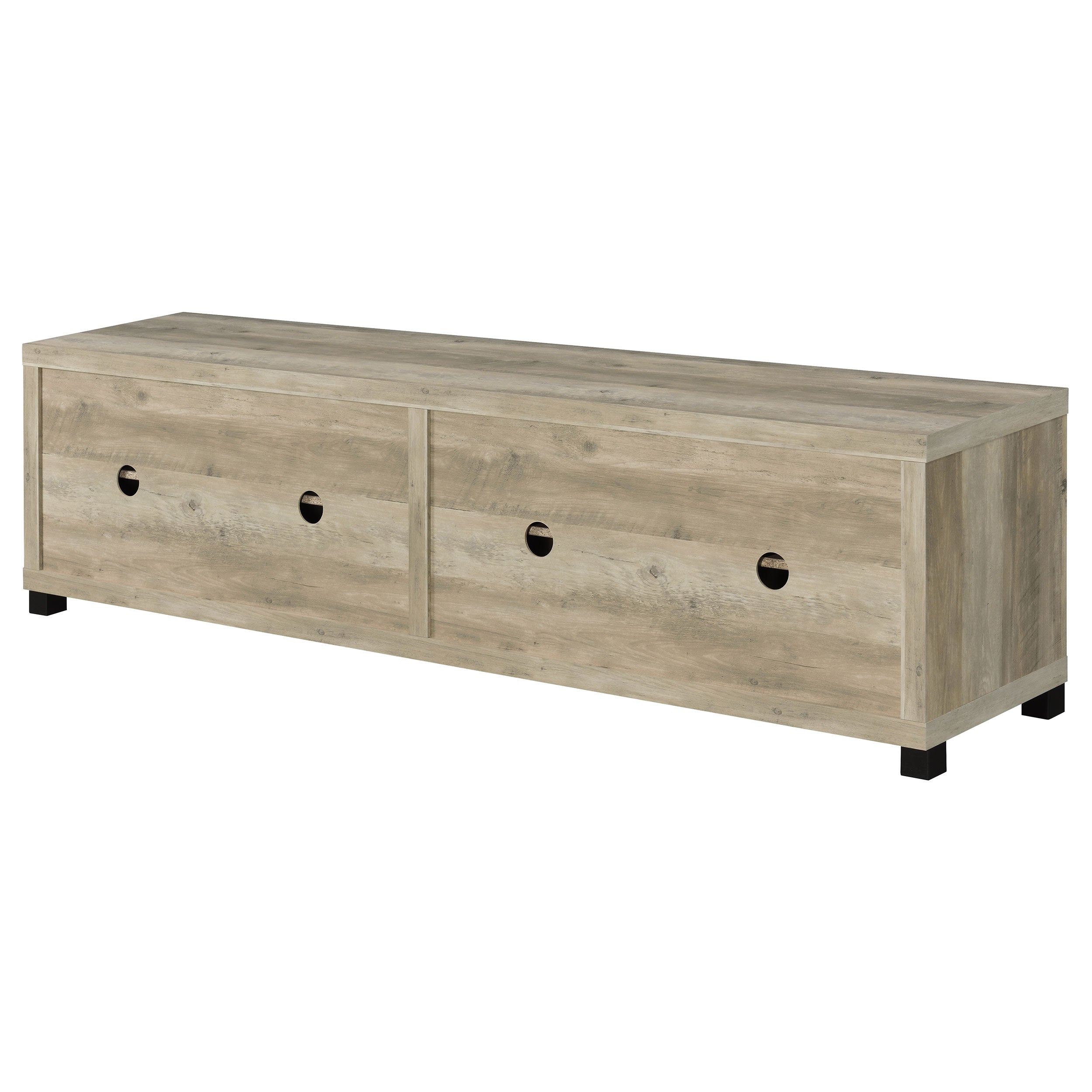 Sachin 79-inch TV Entertainment Center Antique Pine