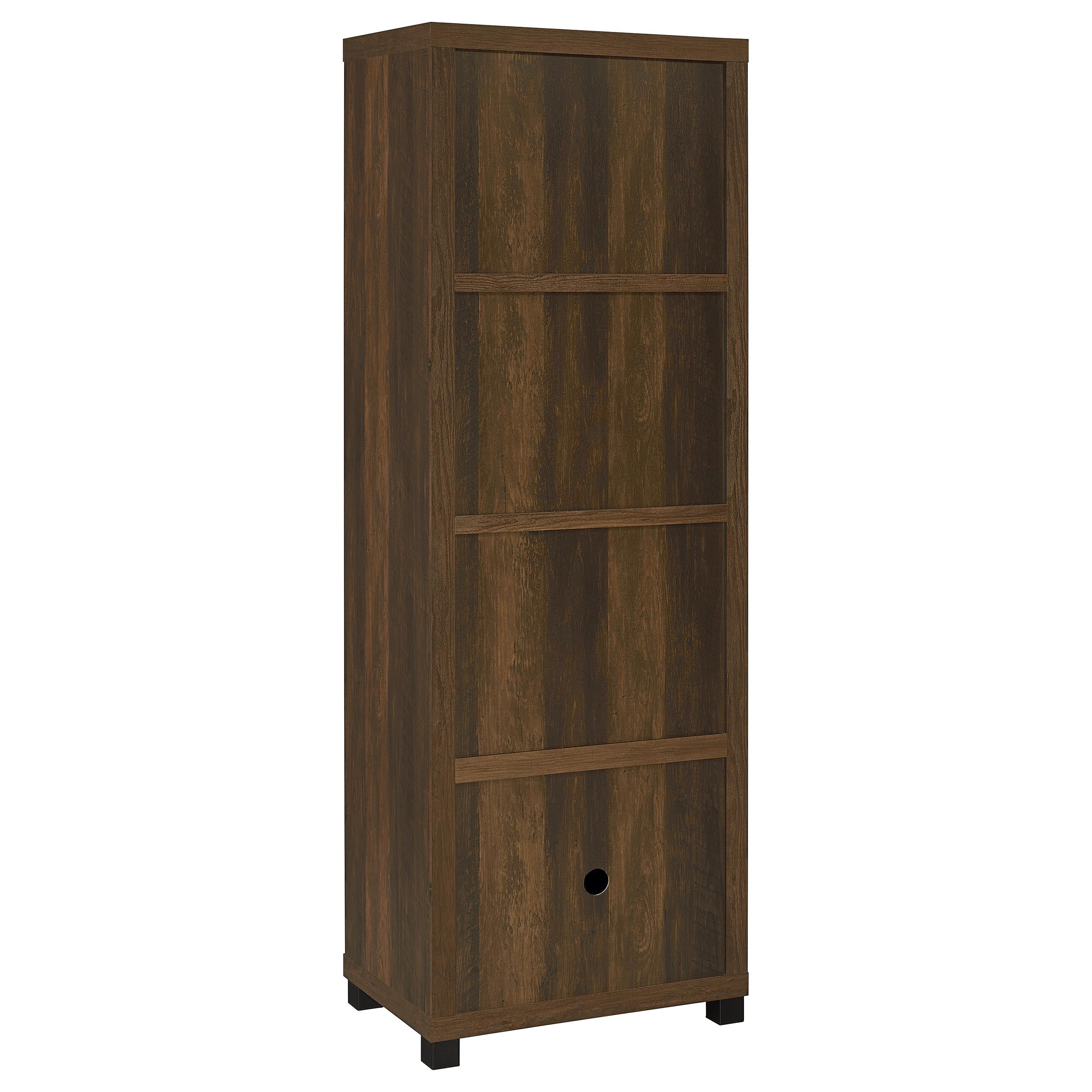 Sachin 79-inch TV Entertainment Center Antique Pine