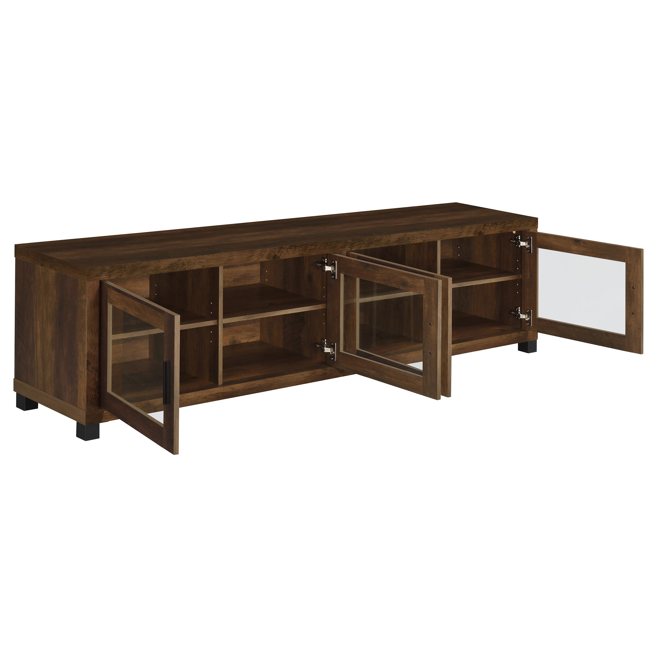 Sachin 79-inch TV Entertainment Center Antique Pine