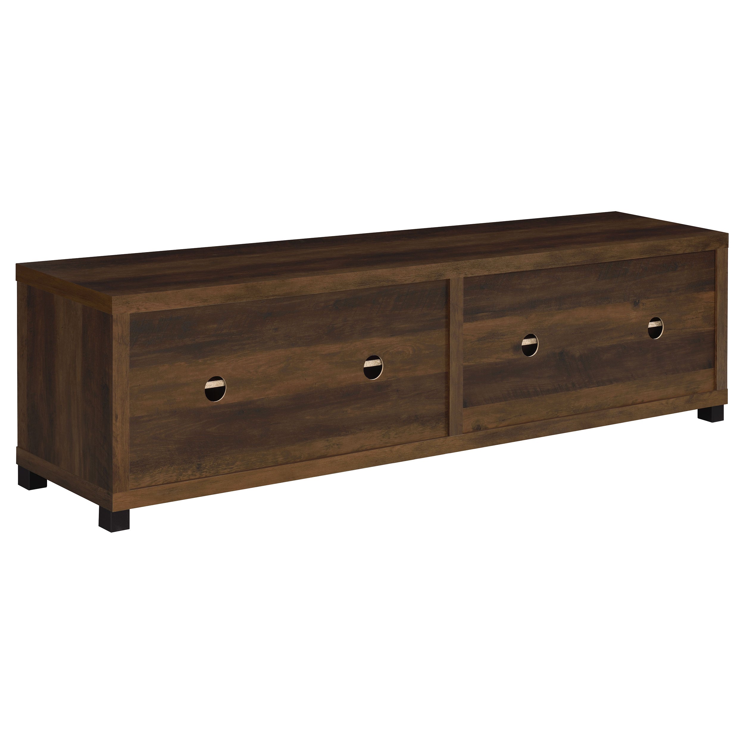 Sachin 79-inch TV Entertainment Center Antique Pine
