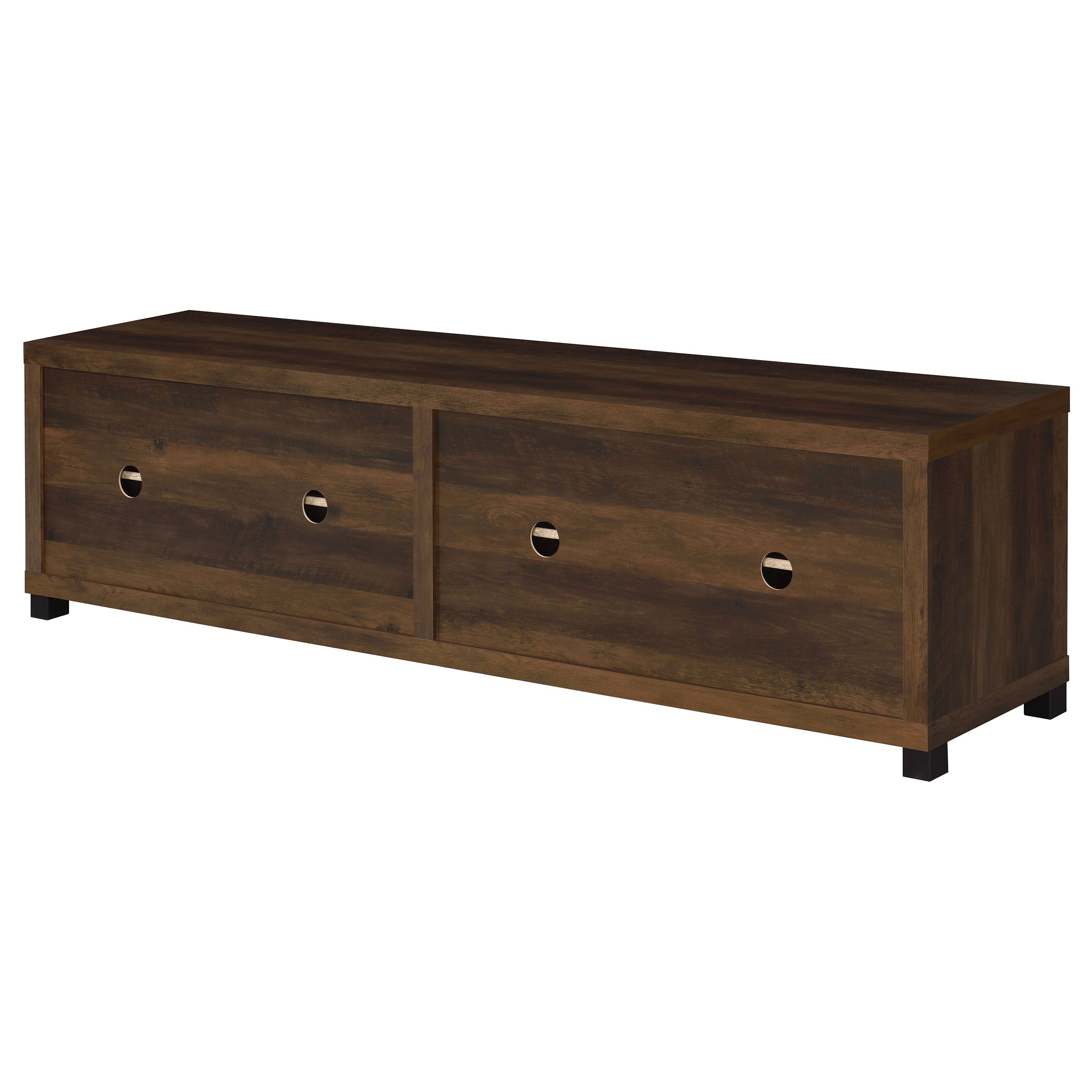 Sachin 79-inch TV Entertainment Center Antique Pine