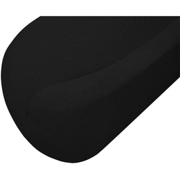 Meridian Flair Black Boucle Fabric Bench