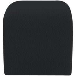 Meridian Odelia Black Boucle Fabric Bench
