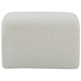 Meridian Odelia Cream Boucle Fabric Bench