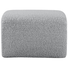 Meridian Odelia Grey Boucle Fabric Bench