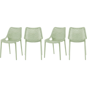 Meridian Mykonos Mint Outdoor Patio Dining Chair