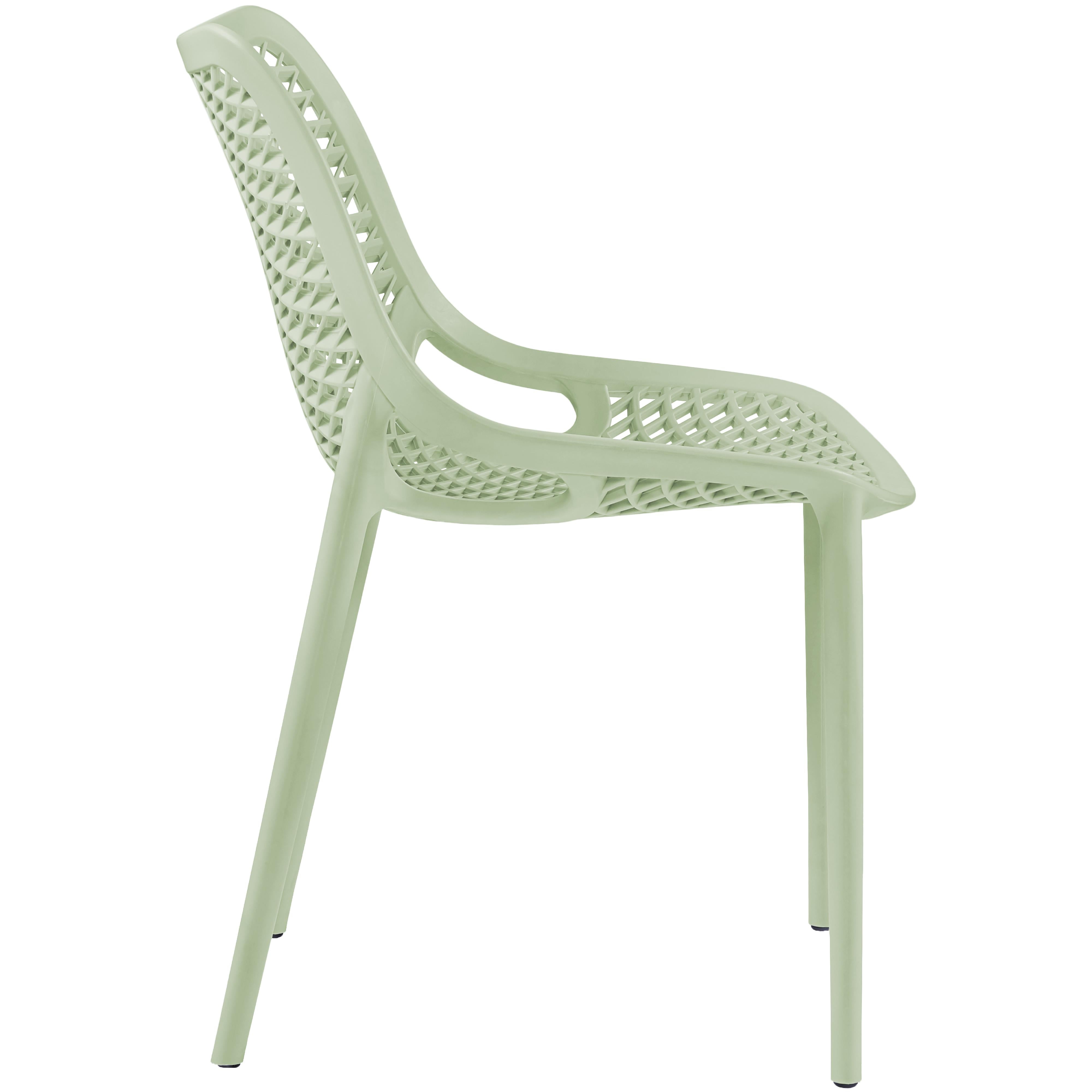 Meridian Mykonos Mint Outdoor Patio Dining Chair