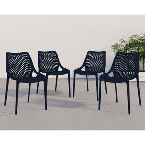 Meridian Mykonos Navy Outdoor Patio Dining Chair