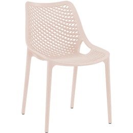 Meridian Mykonos Pink Outdoor Patio Dining Chair