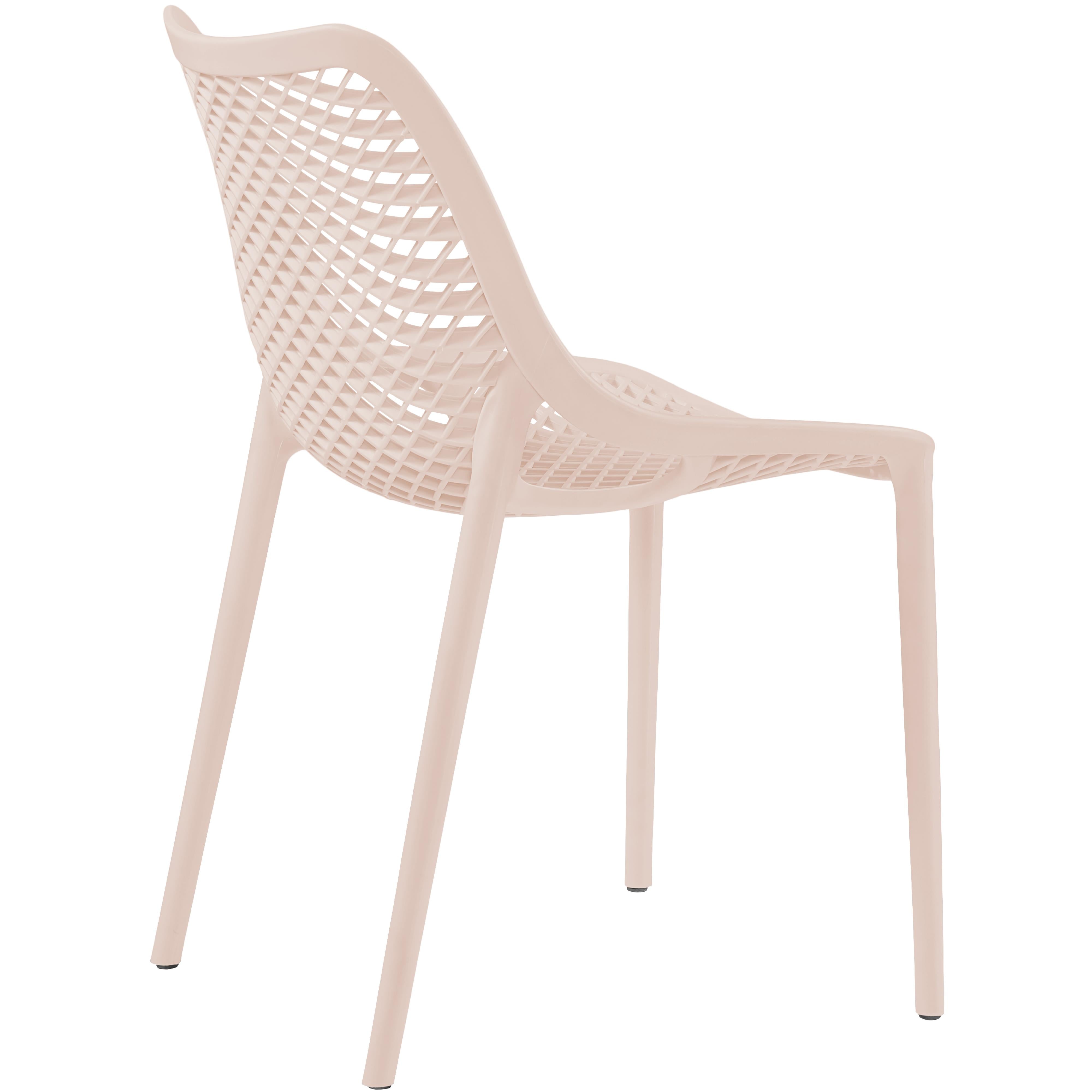 Meridian Mykonos Pink Outdoor Patio Dining Chair