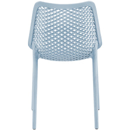 Meridian Mykonos Sky Blue Outdoor Patio Dining Chair