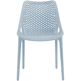 Meridian Mykonos Sky Blue Outdoor Patio Dining Chair