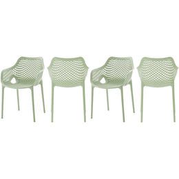 Meridian Mykonos Mint Outdoor Patio Dining Chair