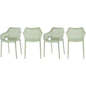 Meridian Mykonos Mint Outdoor Patio Dining Chair