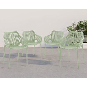 Meridian Mykonos Mint Outdoor Patio Dining Chair