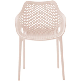 Meridian Mykonos Pink Outdoor Patio Dining Chair