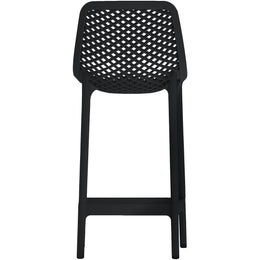 Meridian Mykonos Black Outdoor Patio Stool