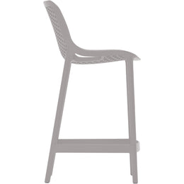 Meridian Mykonos Grey Outdoor Patio Stool